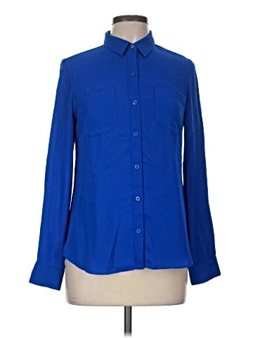 White House Black Market Long Sleeve Button-Down Shirt (view 1)