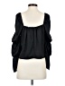 BCBGeneration 100% Polyester Black 3/4 Sleeve Blouse Size S - photo 2
