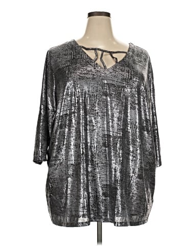 Roaman's 3/4 Sleeve Blouse (view 1)