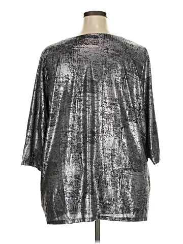 Roaman's 3/4 Sleeve Blouse (view 2)