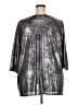 Roaman's Metallic Silver 3/4 Sleeve Blouse Size 26 (2X) - photo 2