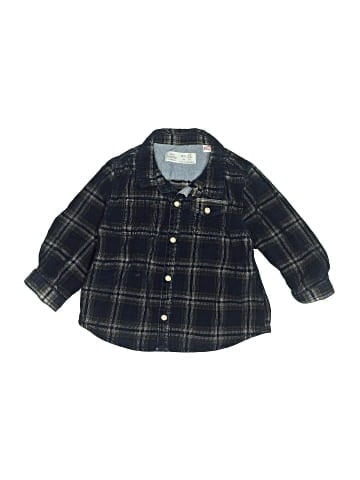 Zara Baby Long Sleeve Button-Down Shirt (view 1)