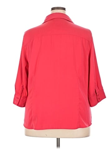 Liz Claiborne 3/4 Sleeve Button-Down Shirt (view 2)