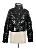 Forever 21 100% Polyester Metallic Black Snow Jacket Size M - photo 1
