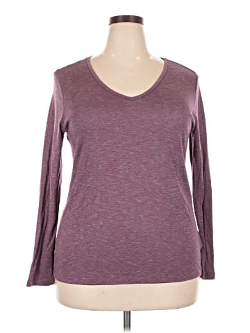Faded Glory Long Sleeve Top (view 1)