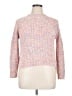No Comment 100% Polyester Tweed Pink Pullover Sweater Size XL - photo 1