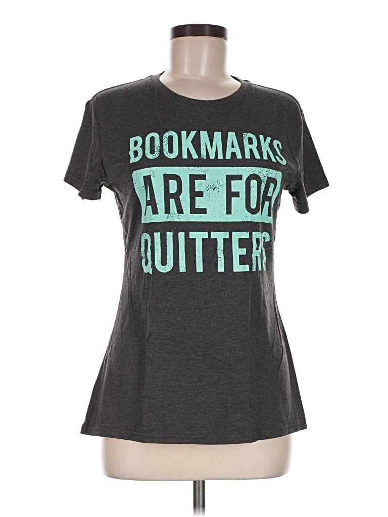 Pre-owned Instant Message Short Sleeve T-shirt In Gray