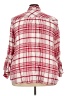 Catherines 100% Rayon Plaid Red 3/4 Sleeve Blouse Size 3X - photo 2