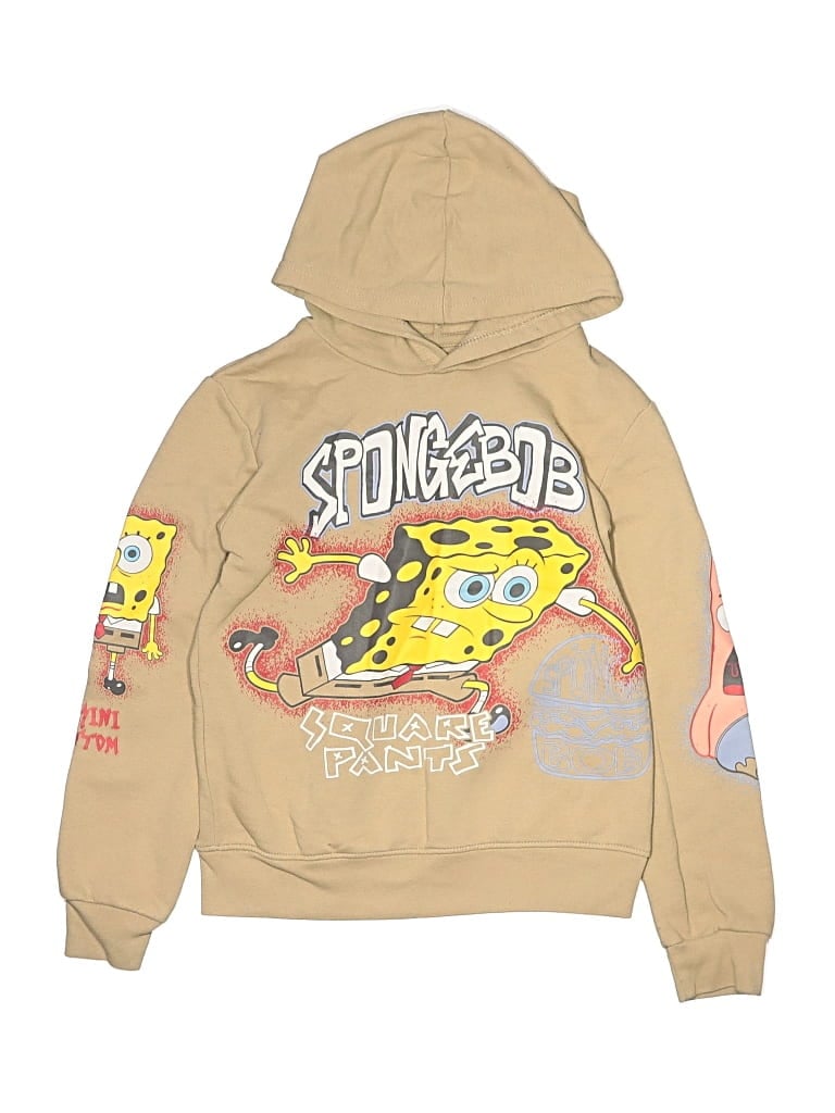 Pre-owned Nickelodeon Kids' Pullover Hoodie In Tan