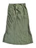 H&M 100% Polyester Solid Green Skirt Size 10 - photo 2