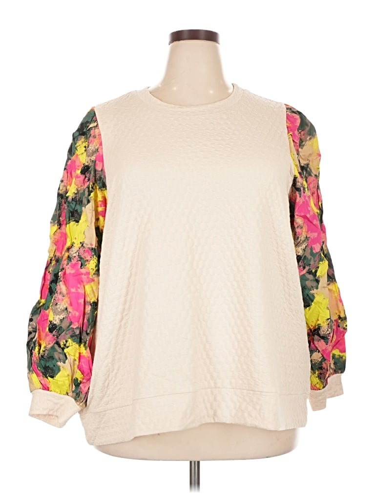Lularoe Long Sleeve Blouse In Ivory