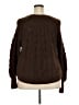 Olive and Oak 100% Polyester Chevron-herringbone Brown Pullover Sweater Size 2X - photo 2