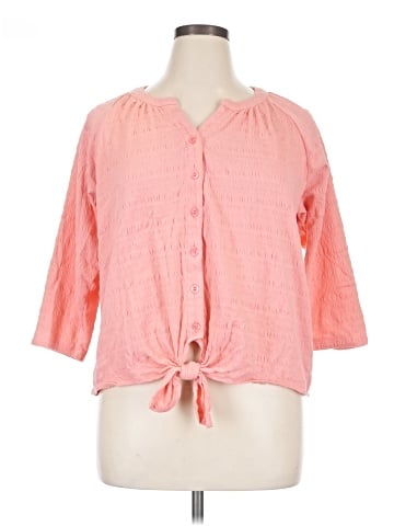 Croft & Barrow 3/4 Sleeve Blouse (view 1)