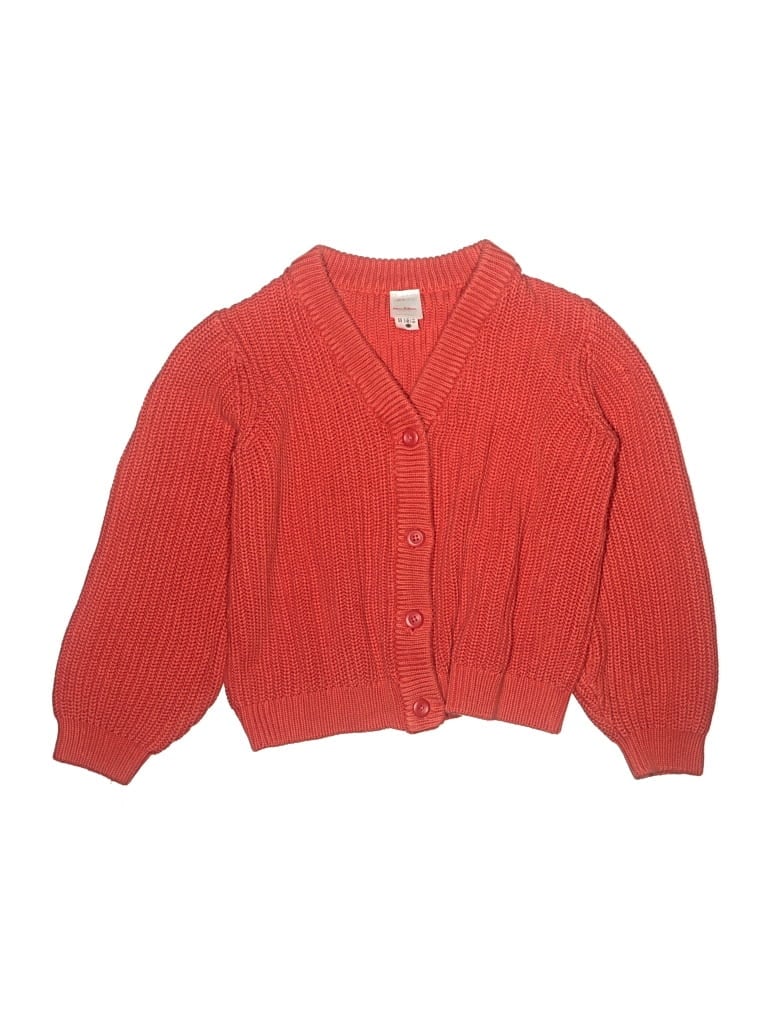 Pre-owned Hanna Andersson Kids' Cardigan Sweater In Red