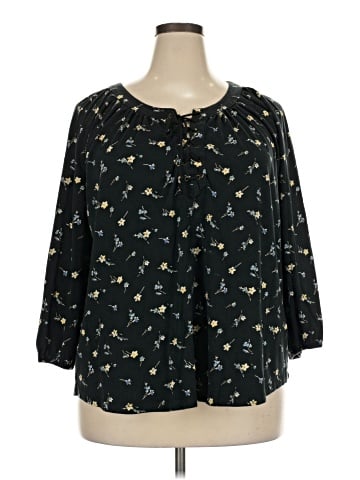 Chaps 3/4 Sleeve Blouse (view 1)