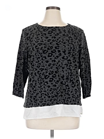 Cathy Daniels 3/4 Sleeve Top (view 1)
