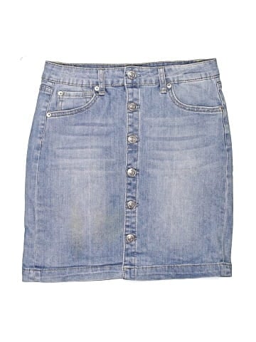7 For All Mankind Denim Skirt (view 1)