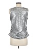 Berek Metallic Silver Sleeveless Top Size M - photo 2