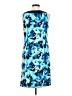 Notations Print Blue Casual Dress Size S - photo 2