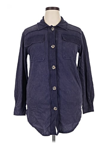 Maurices 3/4 Sleeve Button-Down Shirt (view 1)
