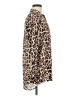 Zara Basic Animal Print Brown Long Sleeve Blouse Size M - photo 4