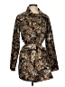 Ellen Tracy 100% Polyester Animal Print Brown Trenchcoat Size XS - photo 1