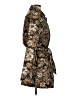 Ellen Tracy 100% Polyester Animal Print Brown Trenchcoat Size XS - photo 4