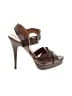 Zara 100% Leather Brown Sandals Size EU 41 - photo 1