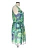 5/48 100% Polyester Tropical Green Cocktail Dress Size L - photo 4