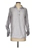 Sigrid Olsen Gray Long Sleeve Button-Down Shirt Size S - photo 1