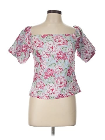 WAYF Short Sleeve Blouse (view 1)
