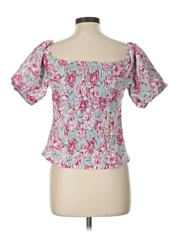WAYF Short Sleeve Blouse (view 2)