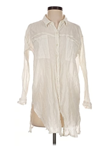 Topshop 3/4 Sleeve Button-Down Shirt (view 1)