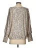 Boston Proper Metallic Silver Pullover Sweater Size S - photo 2