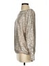 Boston Proper Metallic Silver Pullover Sweater Size S - photo 5
