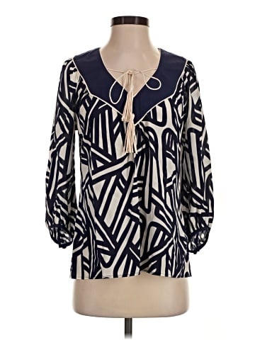 Annie Griffin 3/4 Sleeve Silk Top (view 1)