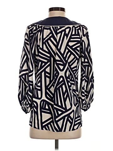 Annie Griffin 3/4 Sleeve Silk Top (view 2)