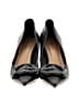 C.Paravano 100% Leather Black Heels Size EU 39 - photo 2
