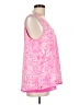 Lilly Pulitzer 100% Polyester Pink Sleeveless Blouse Size L - photo 4