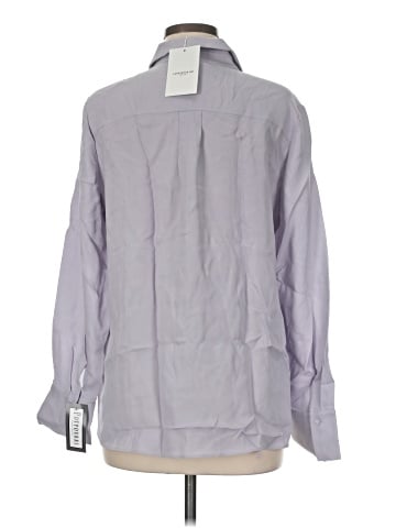 Lafayette 148 New York Long Sleeve Silk Top (view 2)