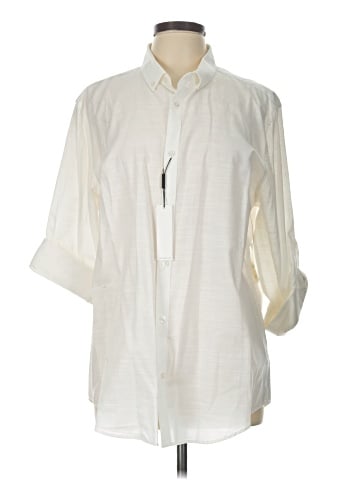Calvin Klein 3/4 Sleeve Button-Down Shirt (view 1)
