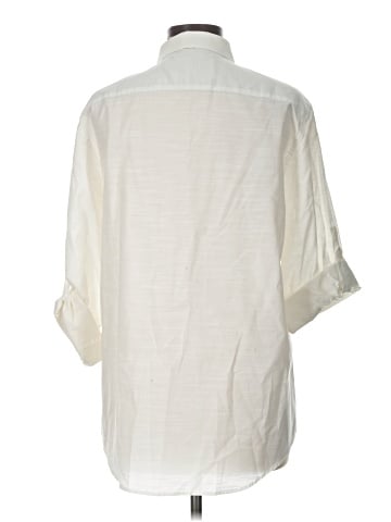 Calvin Klein 3/4 Sleeve Button-Down Shirt (view 2)
