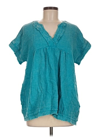 Zenana Short Sleeve Blouse (view 1)