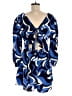 Impressions 100% Polyester Print Blue Romper Size M - photo 2