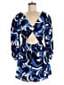 Impressions 100% Polyester Print Blue Romper Size M - photo 1