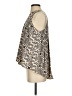 Joan Vass 100% Polyester Tan Sleeveless Blouse Size S - photo 5