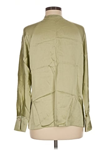 Vince. Long Sleeve Silk Top (view 2)