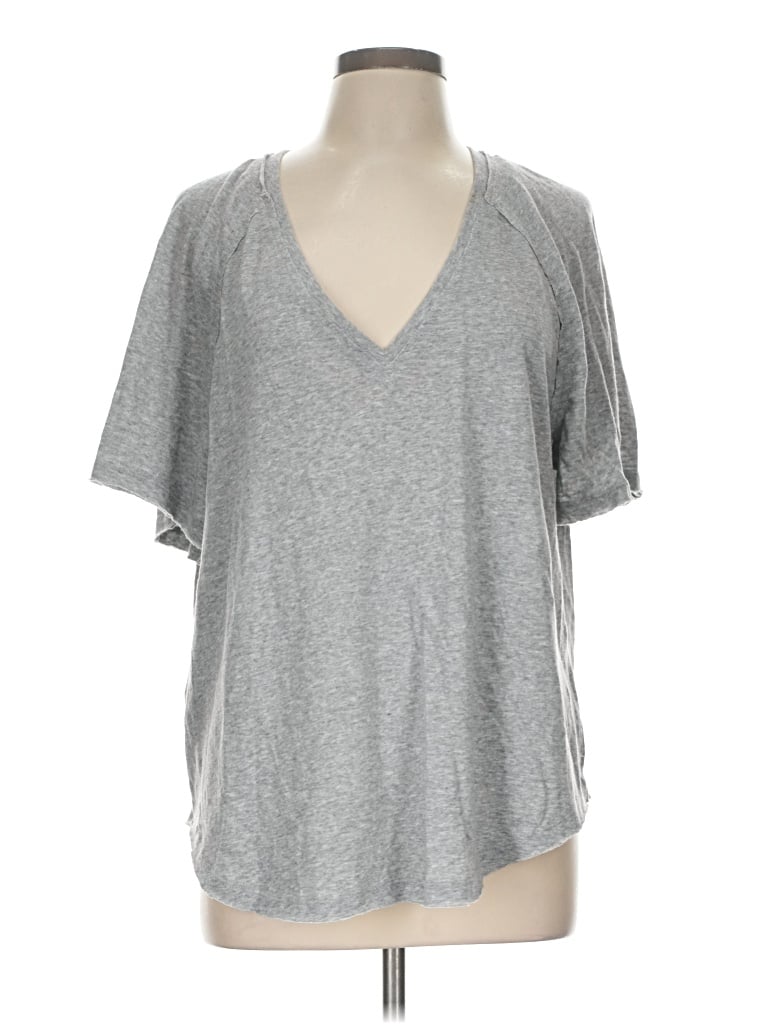 Pre-owned Very J Short Sleeve T-shirt In Gray