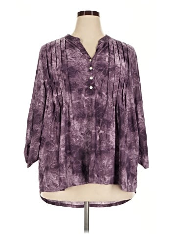 Notations 3/4 Sleeve Blouse (view 1)