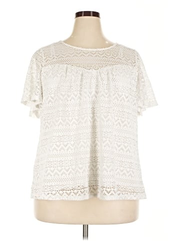 City Chic Short Sleeve Blouse (view 1)